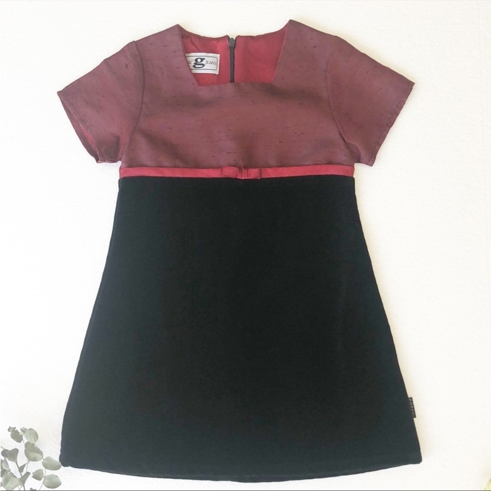 Guess Jeans Vintage Girl’s Black Velvet Dress Holiday Formal Vintage Size 4